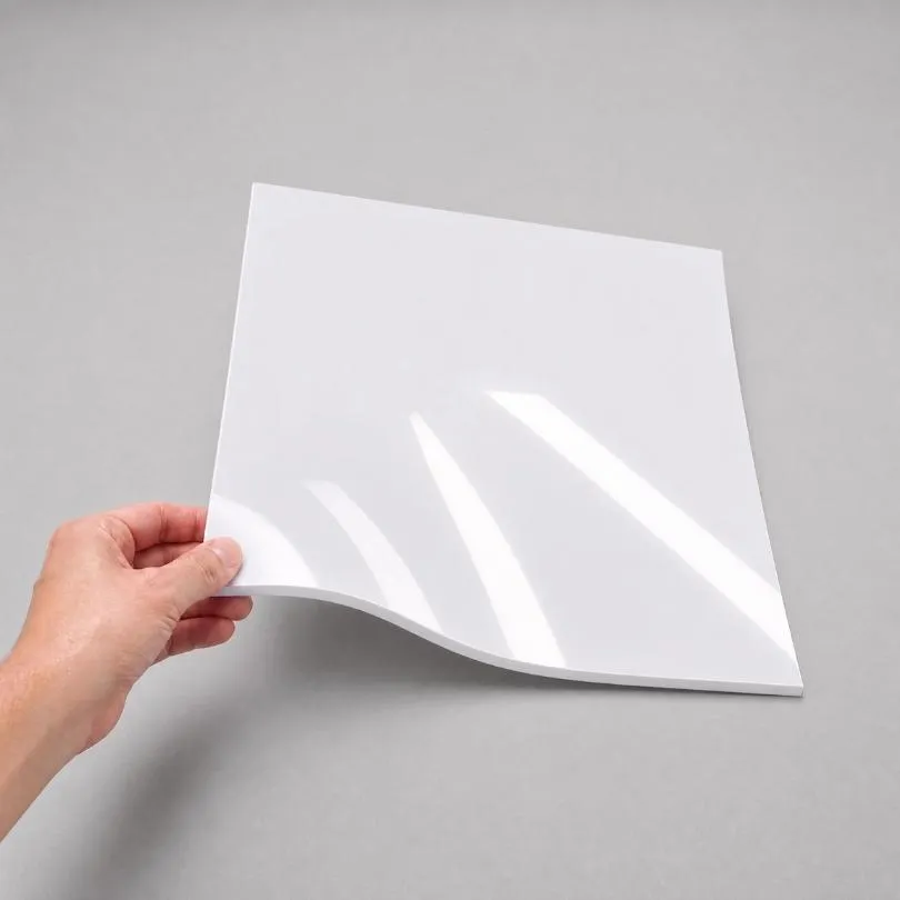 [3144] Alto Impacto GLOSY BLANCO 0.8 mm 50 x 60 cm