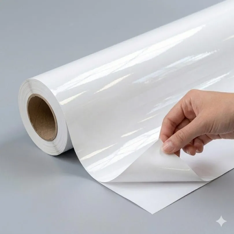 [6067] AVERY MPI 3800 Calandrado Base Blanca GLOSY 100 mc 1.27 x 50 Mts
