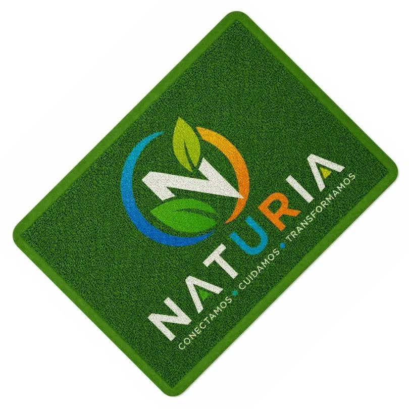 [AlfFel10] Alfombra Rulo Simil Felpudo VERDE Impreso 60 x 90 cm