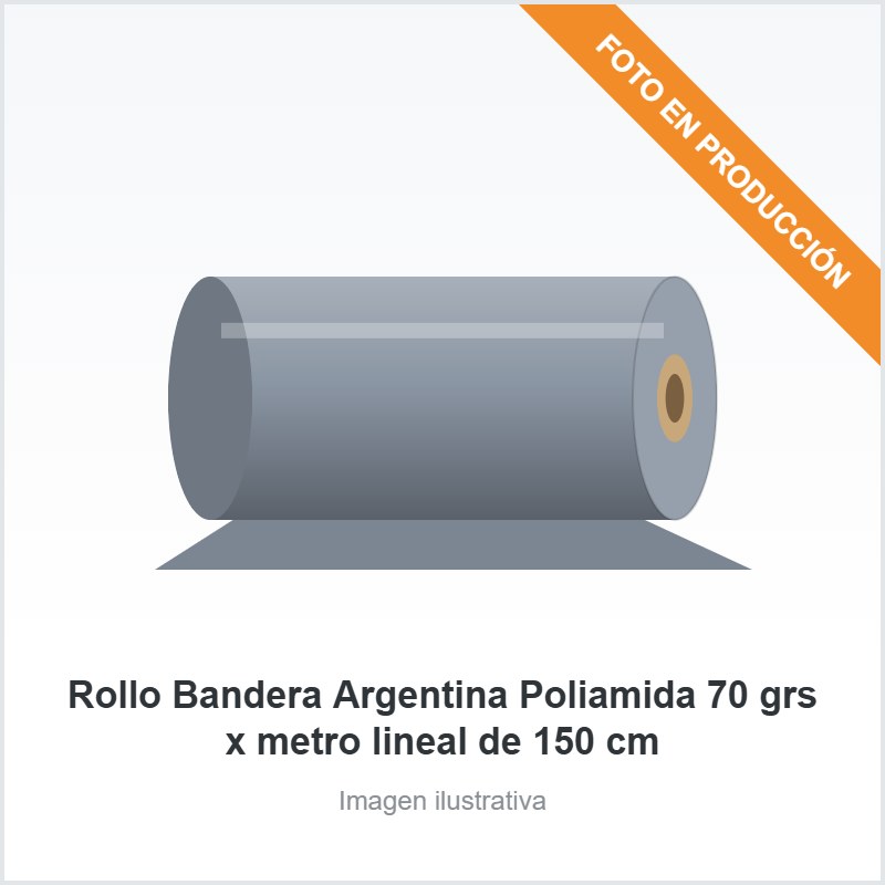 Rollo Bandera Argentina Poliamida 70 grs x metro lineal de 150 cm