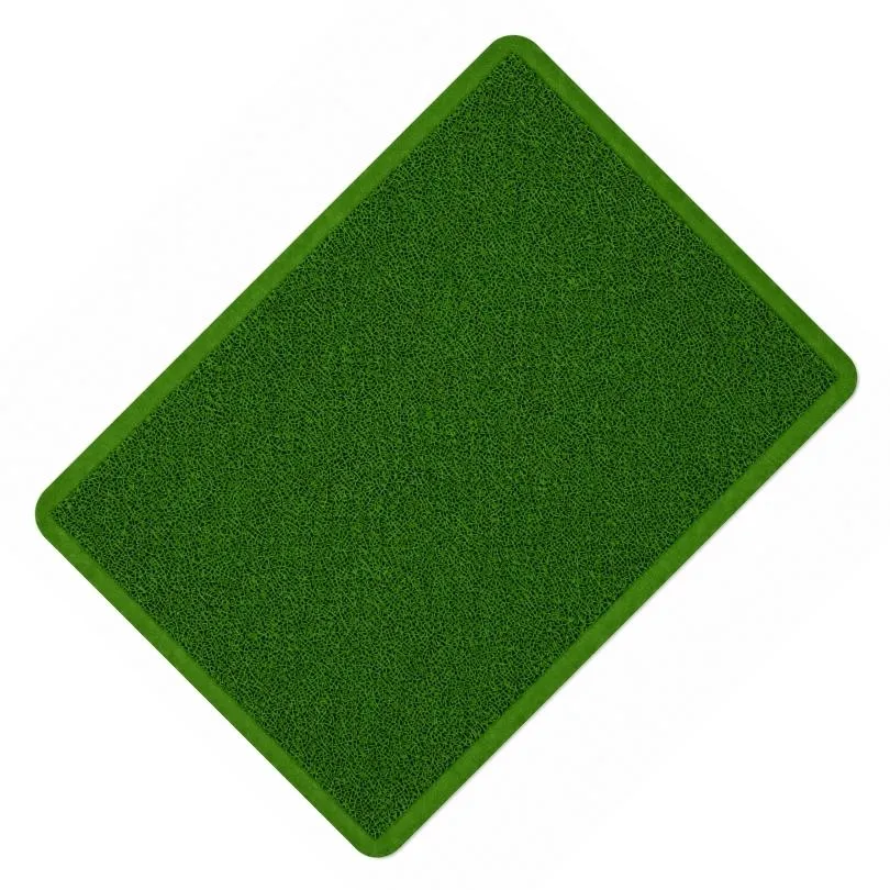 [6694] Alfombra Rulo Simil Felpudo VERDE  60 x 90 cm