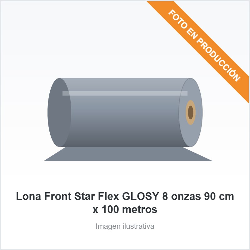 Lona Front Star Flex GLOSY 8 onzas 90 cm x 100 metros