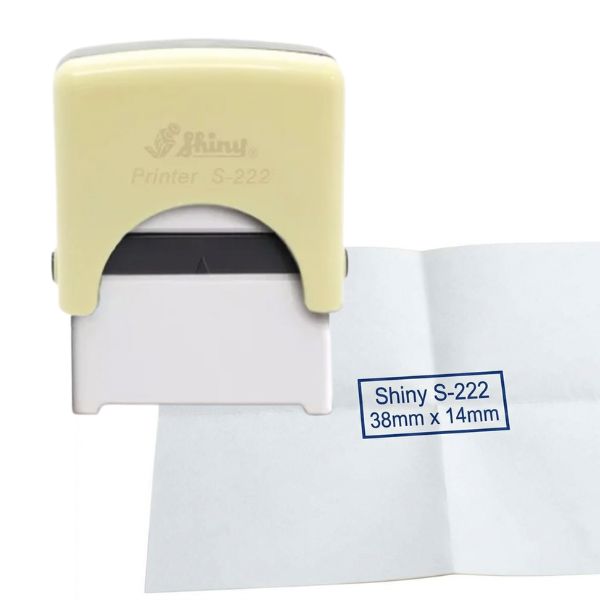 Sello Automatico SHINY S 222 38 x 14 mm Color VANILLA PASTEL