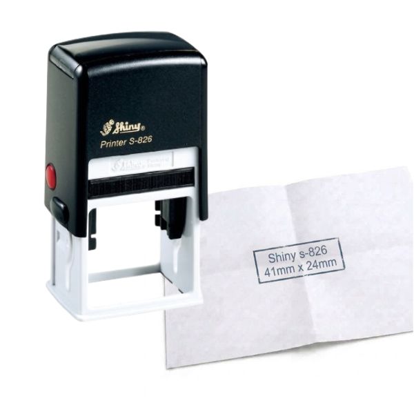Sello Automatico SHINY S 826 41 x 24 mm Color NEGRO