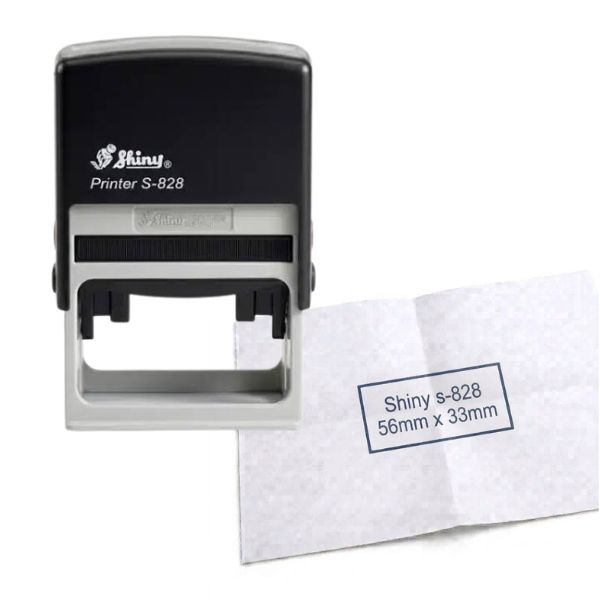 Sello Automatico SHINY S 828 56 x 33 mm Color NEGRO