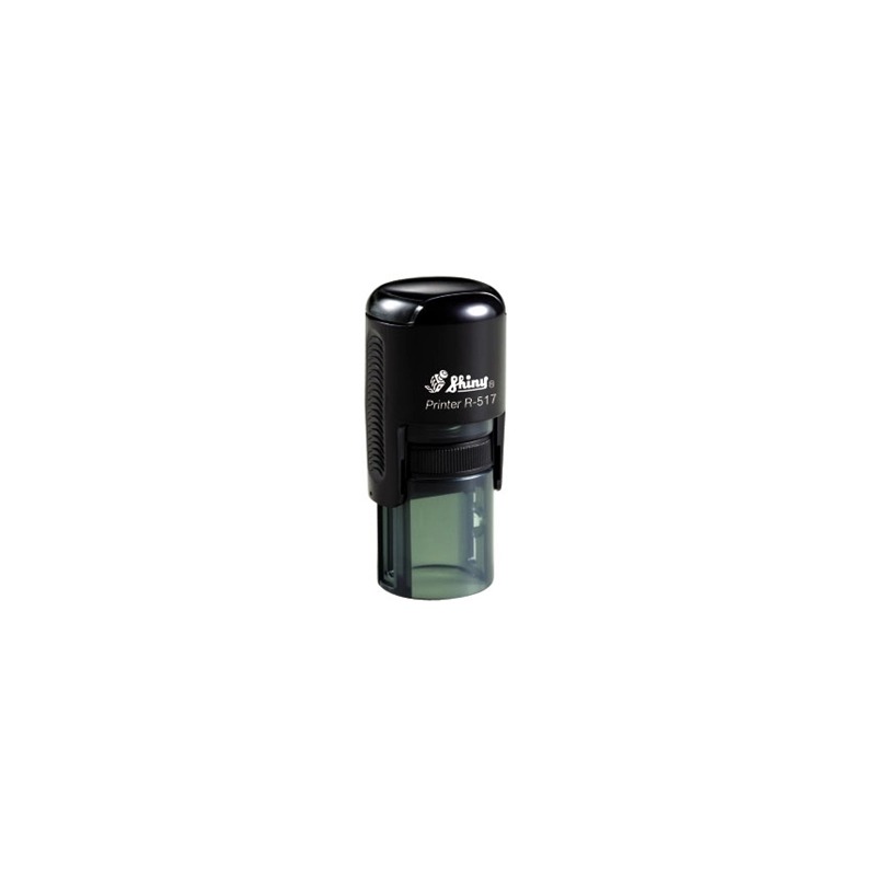 Sello Automatico SHINY R 517  Redondo Diametro 17 mm Color NEGRO