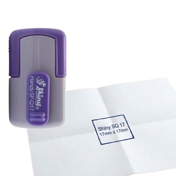 [6726] Sello Pocket SHINY SQ 17  17 x 17 mm Color VIOLETA