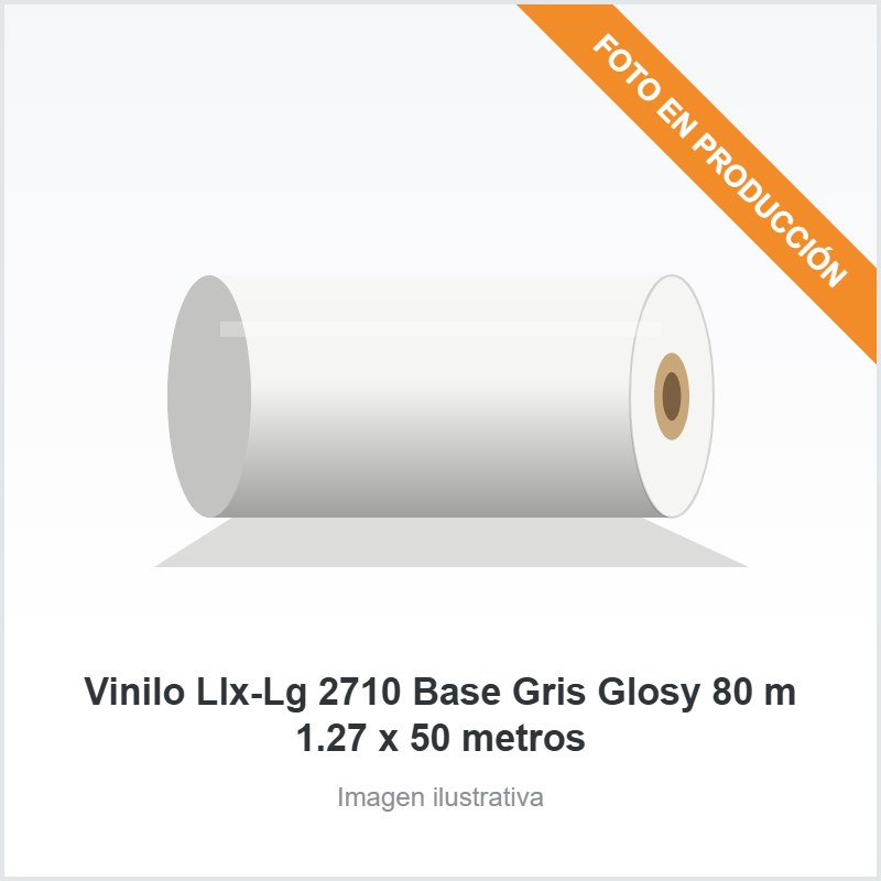 Vinilo Llx-Lg 2710 Base Gris Glosy 80 m 1.27 x 50 metros