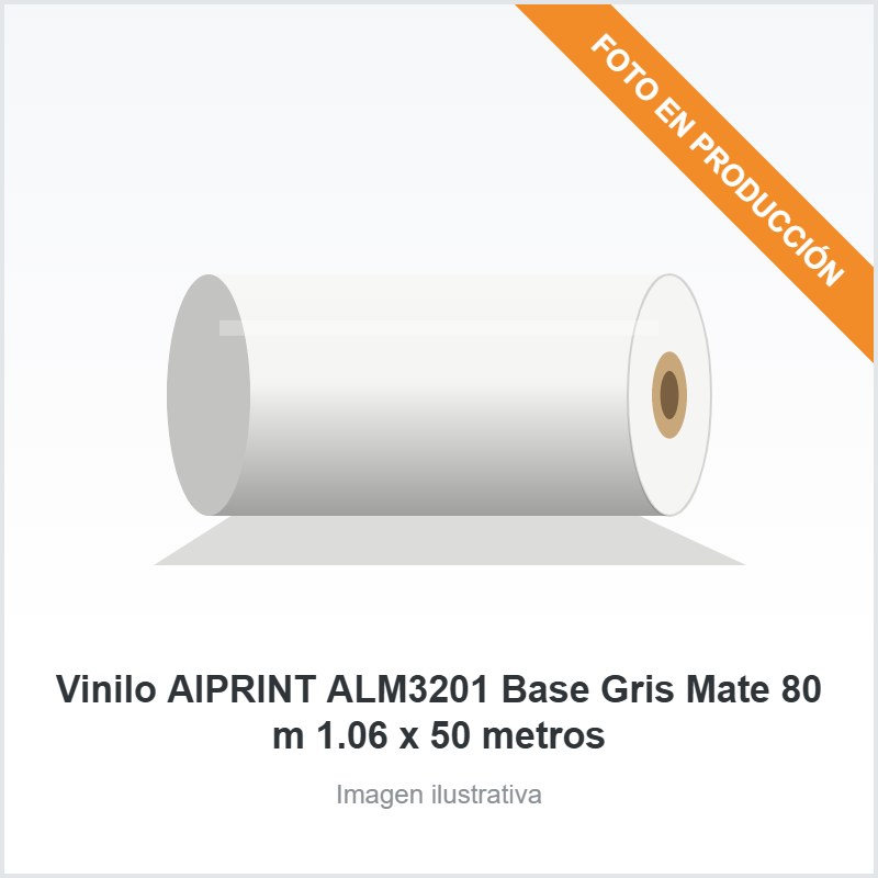 Vinilo AIPRINT ALM3201 Base Gris Mate 80 m 1.06 x 50 metros