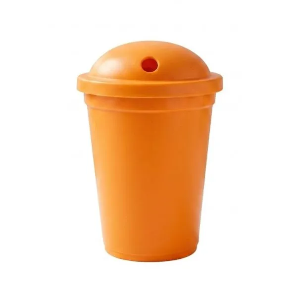 VASO MILK 330 CC NARANJA (SIN SORBETE)