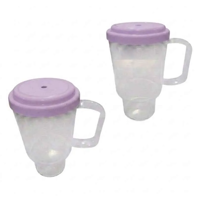 JARRO TRANSPARENTE CON TAPA 500 CC VIOLETA (SIN SORBETE)