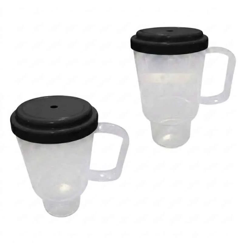 JARRO TRANSPARENTE CON TAPA 500 CC NEGRO (SIN SORBETE)