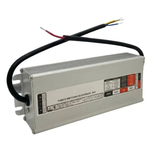 Fuente IP67 12V 200W (16A) EXTERIOR