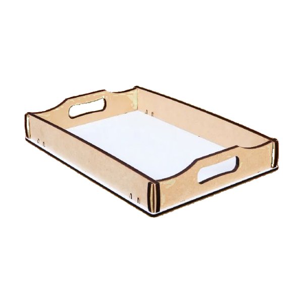 BANDEJA A4 FC MADERA CRISTAL