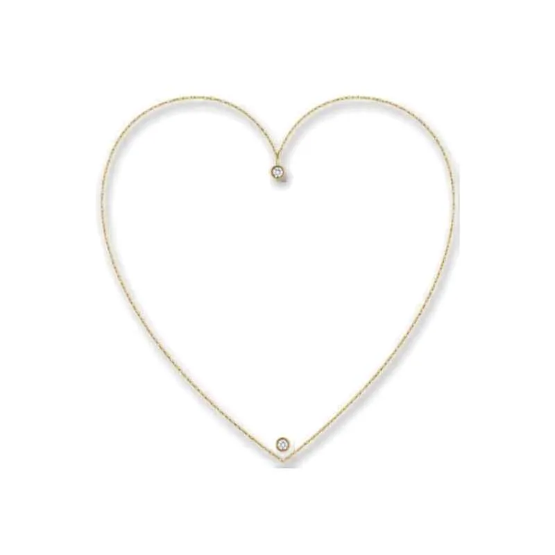 Forma Corazon 9.5 x 10cm perforado madera cristal
