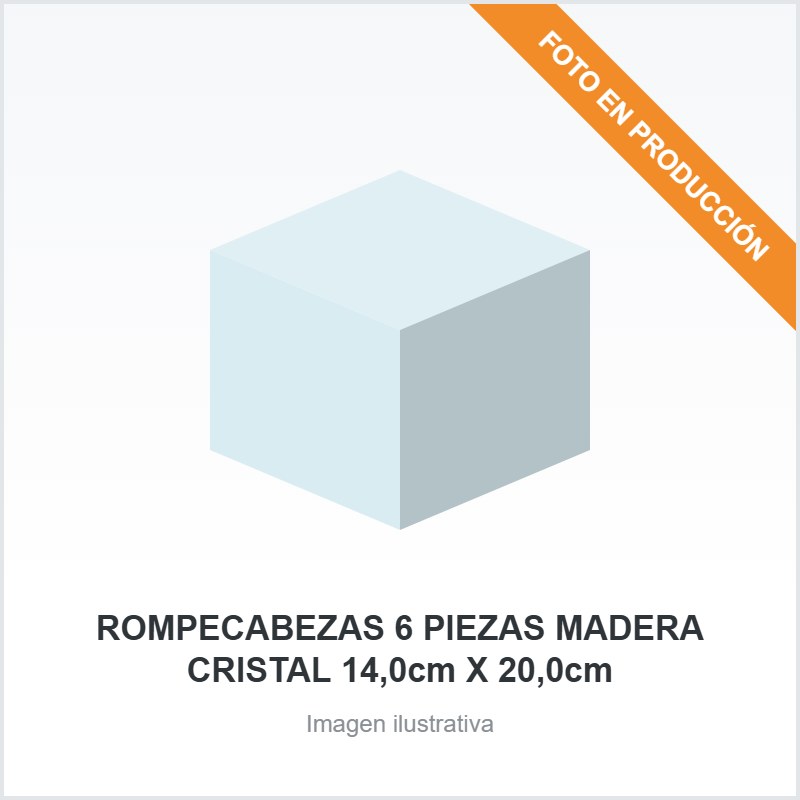ROMPECABEZAS 6 PIEZAS MADERA CRISTAL 14,0cm X 20,0cm
