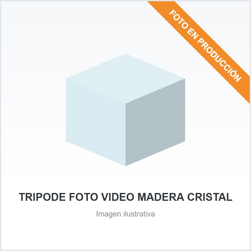 TRIPODE FOTO VIDEO MADERA CRISTAL