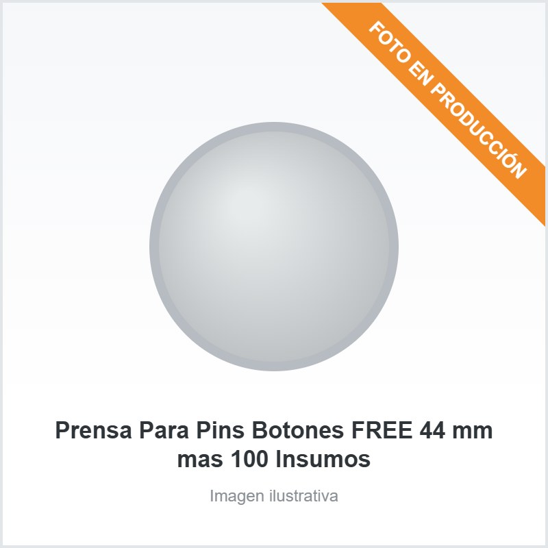 Prensa Para Pins Botones FREE 44 mm mas 100 Insumos